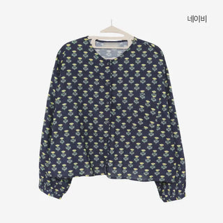 Leaf Round Neck Flower Shirt