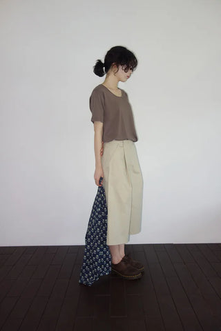 Leaf Round Neck Flower Shirt