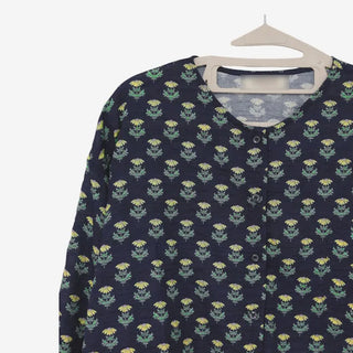 Leaf Round Neck Flower Shirt