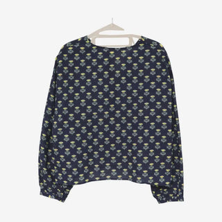 Leaf Round Neck Flower Shirt