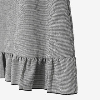 [3 colors] Mate Check Frillless Dress