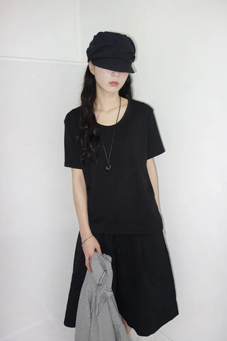 [3 colors] Mate Check Frillless Dress