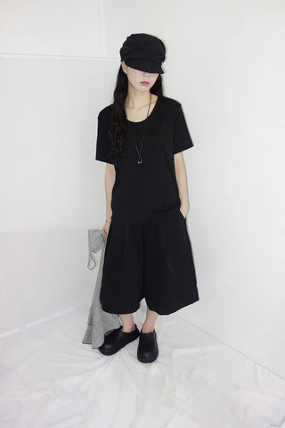 [3 colors] Mate Check Frillless Dress
