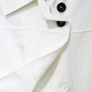 [4 colors] Motto Button Collar Blouse