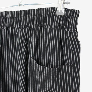 [2 colors] Nero Stripe Linen Balloon Pants