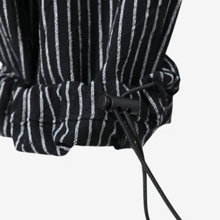 [2 colors] Nero Stripe Linen Balloon Pants