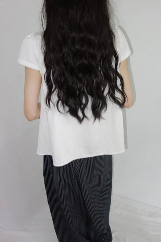 [2 colors] Nero Stripe Linen Balloon Pants