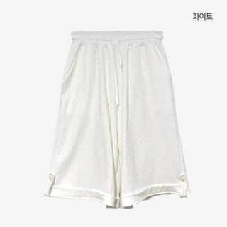 [4 colors] Roll-up Banding Bermuda Pants