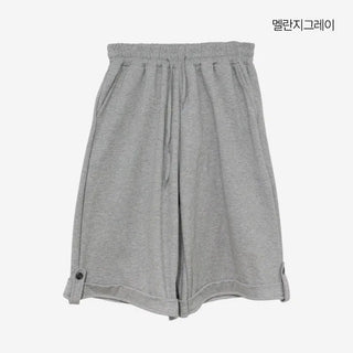 [4 colors] Roll-up Banding Bermuda Pants