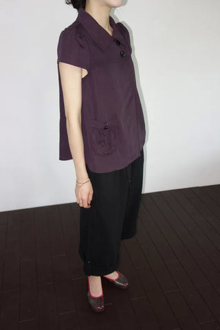 [4 colors] Roll-up Banding Bermuda Pants