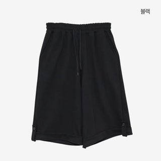 [4 colors] Roll-up Banding Bermuda Pants