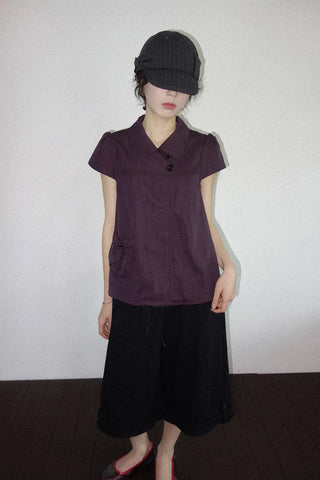 [4 colors] Roll-up Banding Bermuda Pants