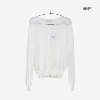 [10 colors] Michichi Sheer Round Cardigan