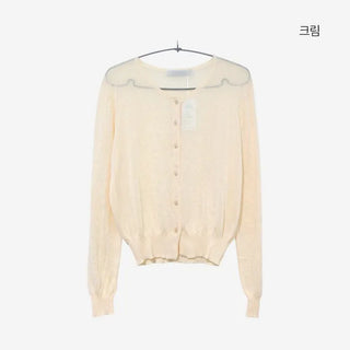 [10 colors] Michichi Sheer Round Cardigan