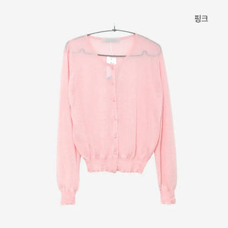 [10 colors] Michichi Sheer Round Cardigan