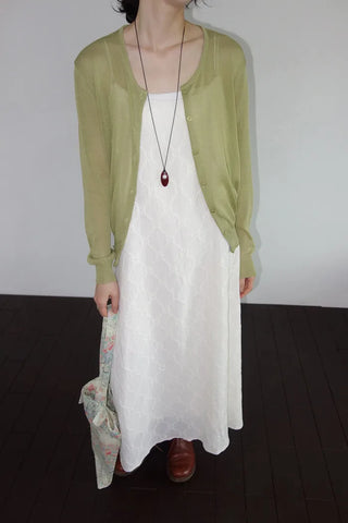 [10 colors] Michichi Sheer Round Cardigan