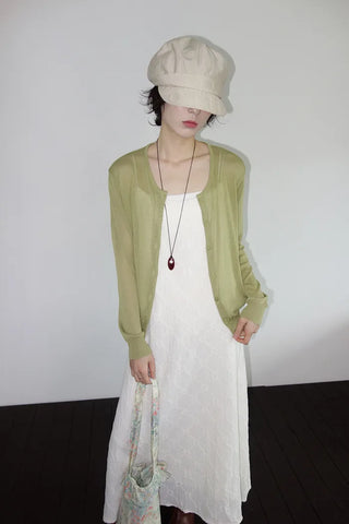 [10 colors] Michichi Sheer Round Cardigan
