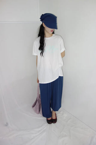[2 colors] Forty flattering banding harem pants