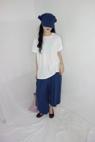 [2 colors] Forty flattering banding harem pants