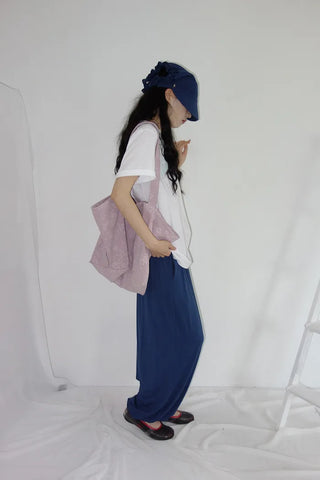 [2 colors] Forty flattering banding harem pants