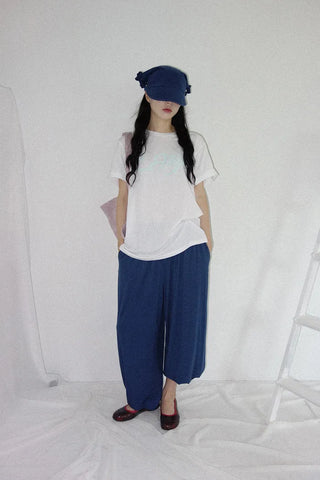 [2 colors] Forty flattering banding harem pants