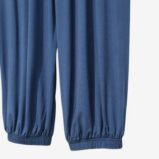 [2 colors] Forty flattering banding harem pants