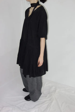 [2 colors] Karma String Stripe Dress