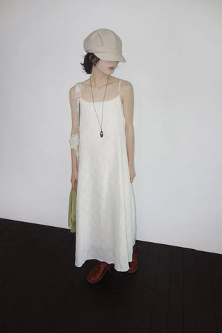 Fifty-Perforated Long Dress
