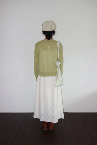 Fifty-Perforated Long Dress