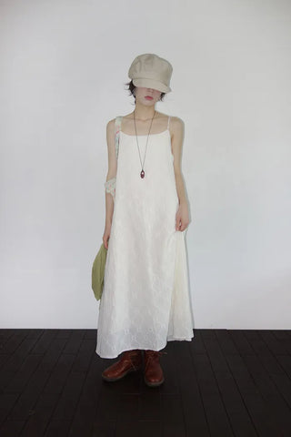 Fifty-Perforated Long Dress