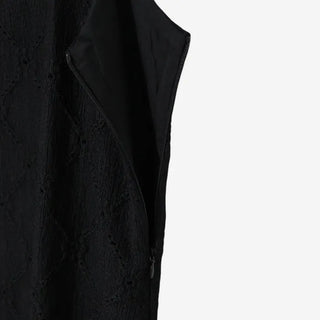 Fifty-Perforated Long Dress