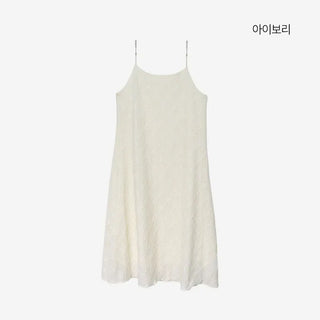 Fifty-Perforated Long Dress