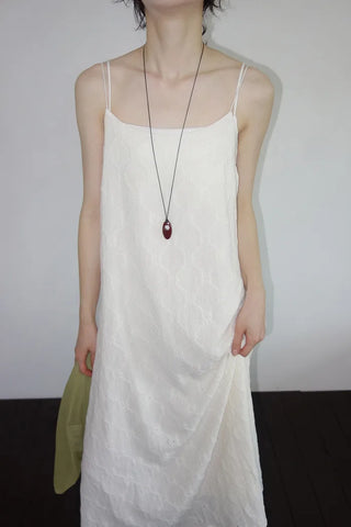 Fifty-Perforated Long Dress