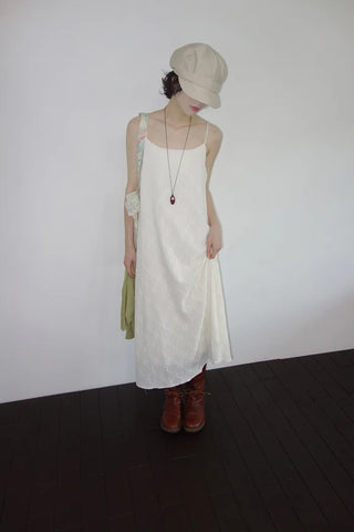 Fifty-Perforated Long Dress