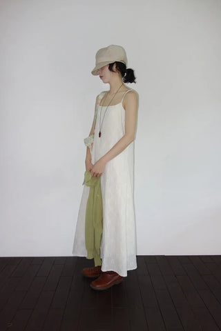 Fifty-Perforated Long Dress