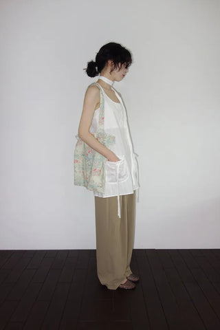 [4 colors] Ice Pintuck Wide Pants