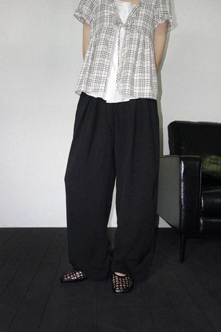 [4 colors] Ice Pintuck Wide Pants