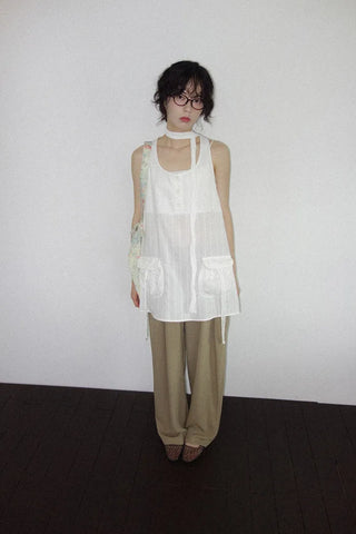 [4 colors] Ice Pintuck Wide Pants