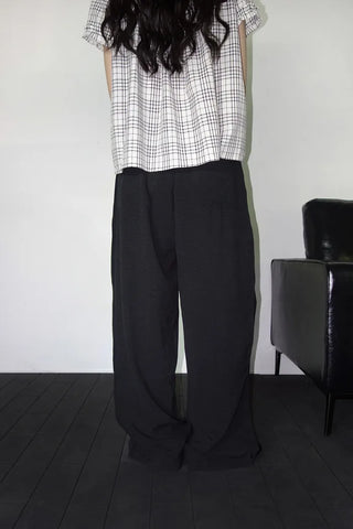 [4 colors] Ice Pintuck Wide Pants
