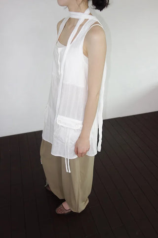 [3 colors] Harling Sleeveless Pocket Mini Dress
