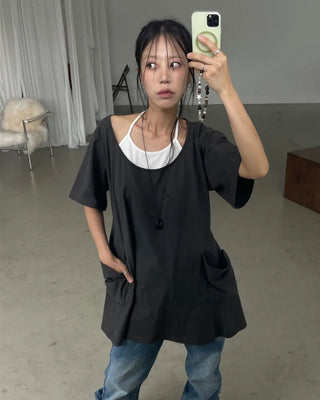 [2 colors] Drop Necklace