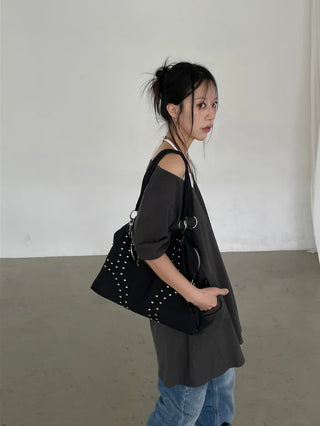 [2 colors] Layered Halter Neck Pocket Dress