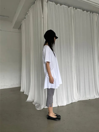 [2 colors] Layered Halter Neck Pocket Dress