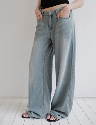 [Length selectable] Slow & Susie Chemistry Summer Wide Denim Pants