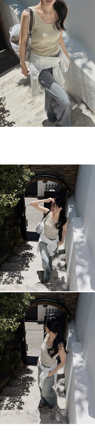 [Length selectable] Slow & Susie Chemistry Summer Wide Denim Pants