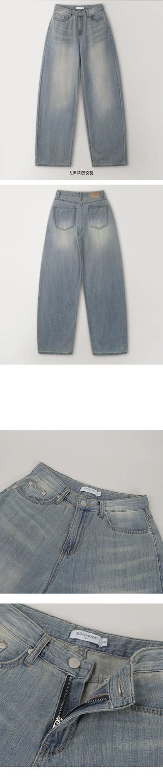[Length selectable] Slow & Susie Chemistry Summer Wide Denim Pants
