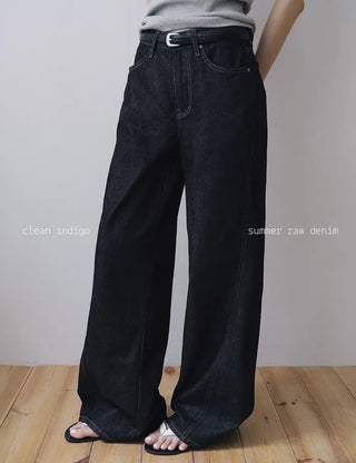 Summer Up Non-Fade Quality Low Denim Pants