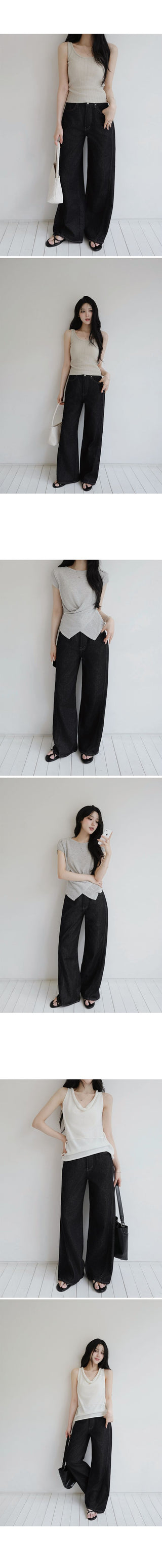Summer Up Non-Fade Quality Low Denim Pants