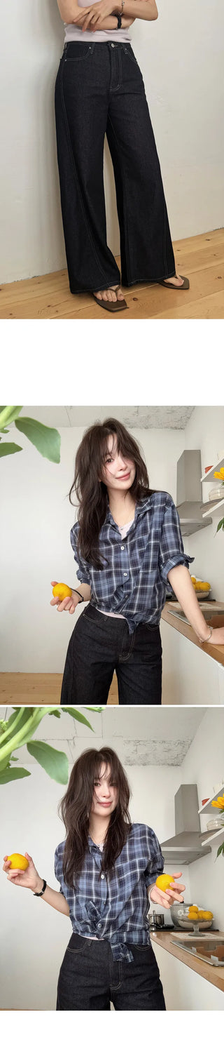 Summer Up Non-Fade Quality Low Denim Pants