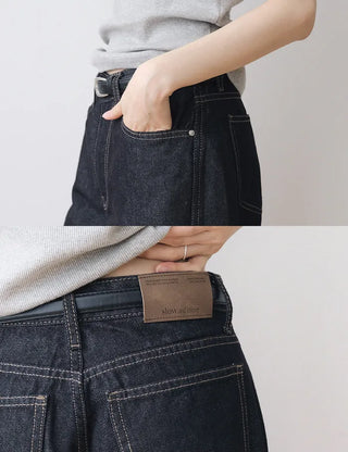 Summer Up Non-Fade Quality Low Denim Pants